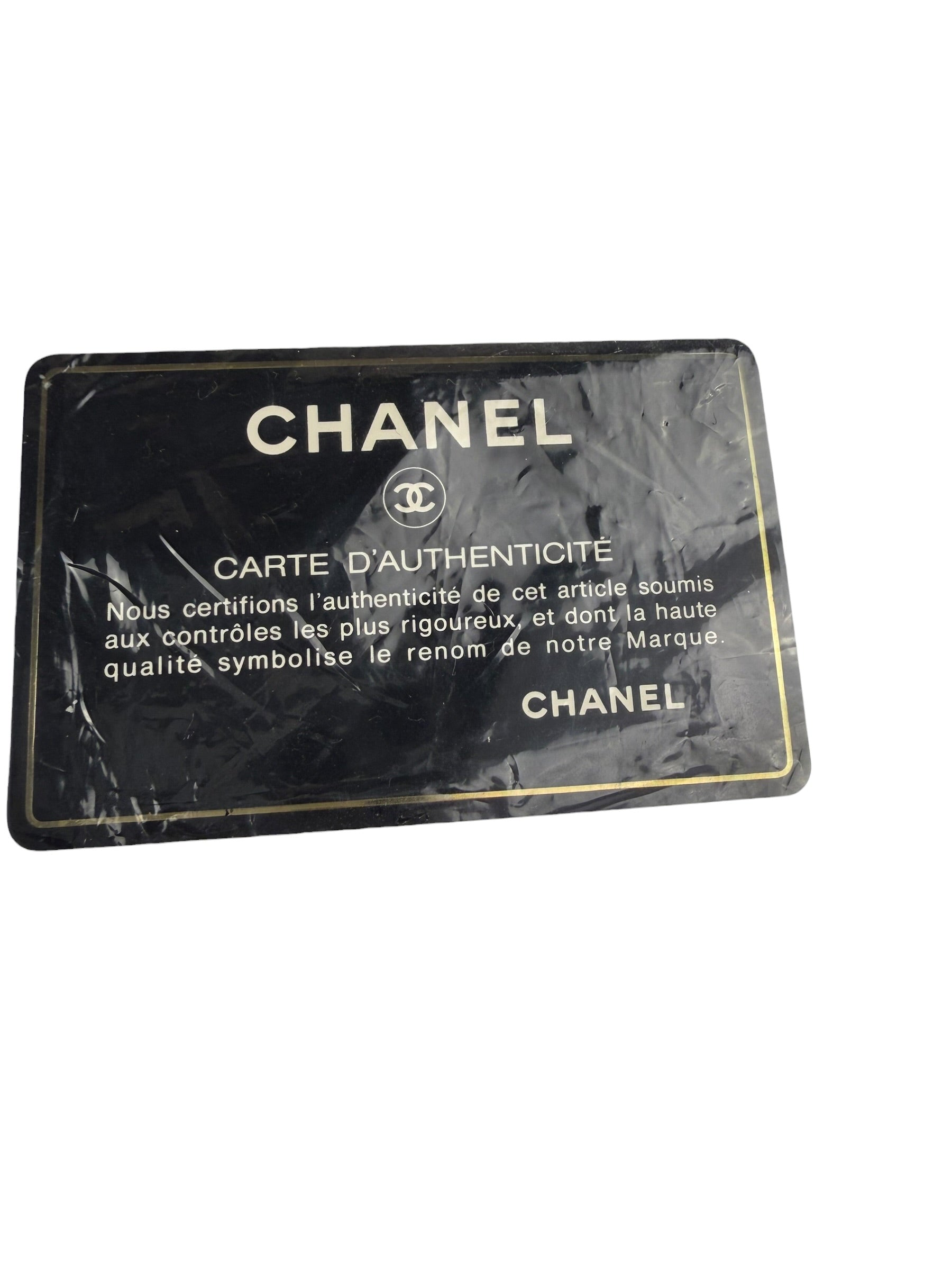 Chanel Vintage Black Leather In The Business Flap Handbag 1996