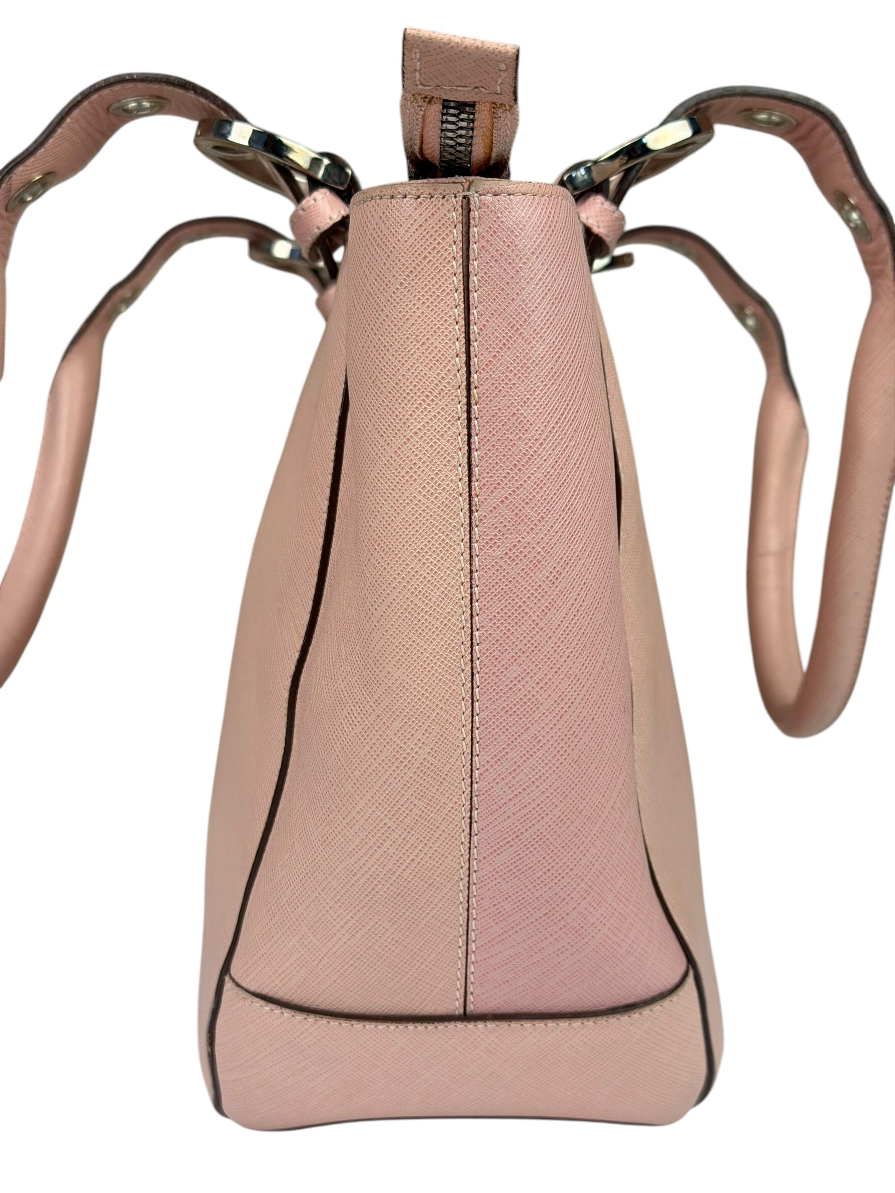 Salvatore Ferragamo Pink Saffiano Leather Shoulder Bag