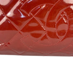 Chanel Red Patent Leather Chain Shoulder Bag 2012