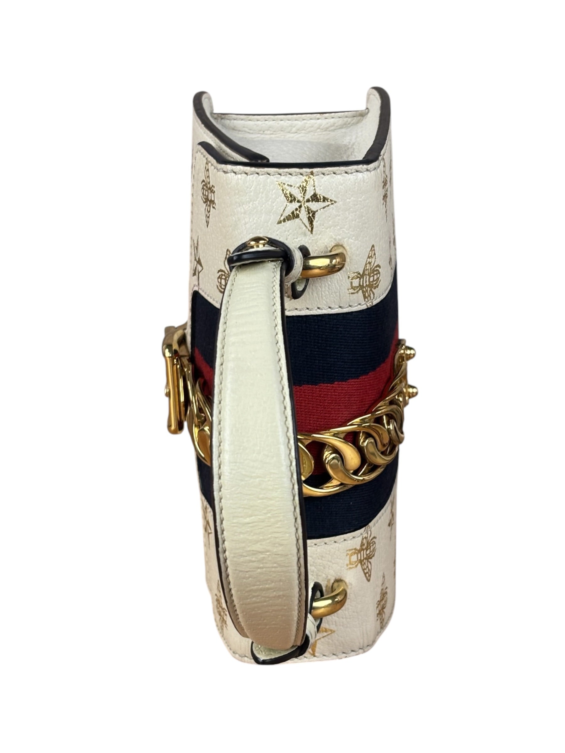 Gucci Sylvie Bee Star Mini Top Hand/Shoulder Bag