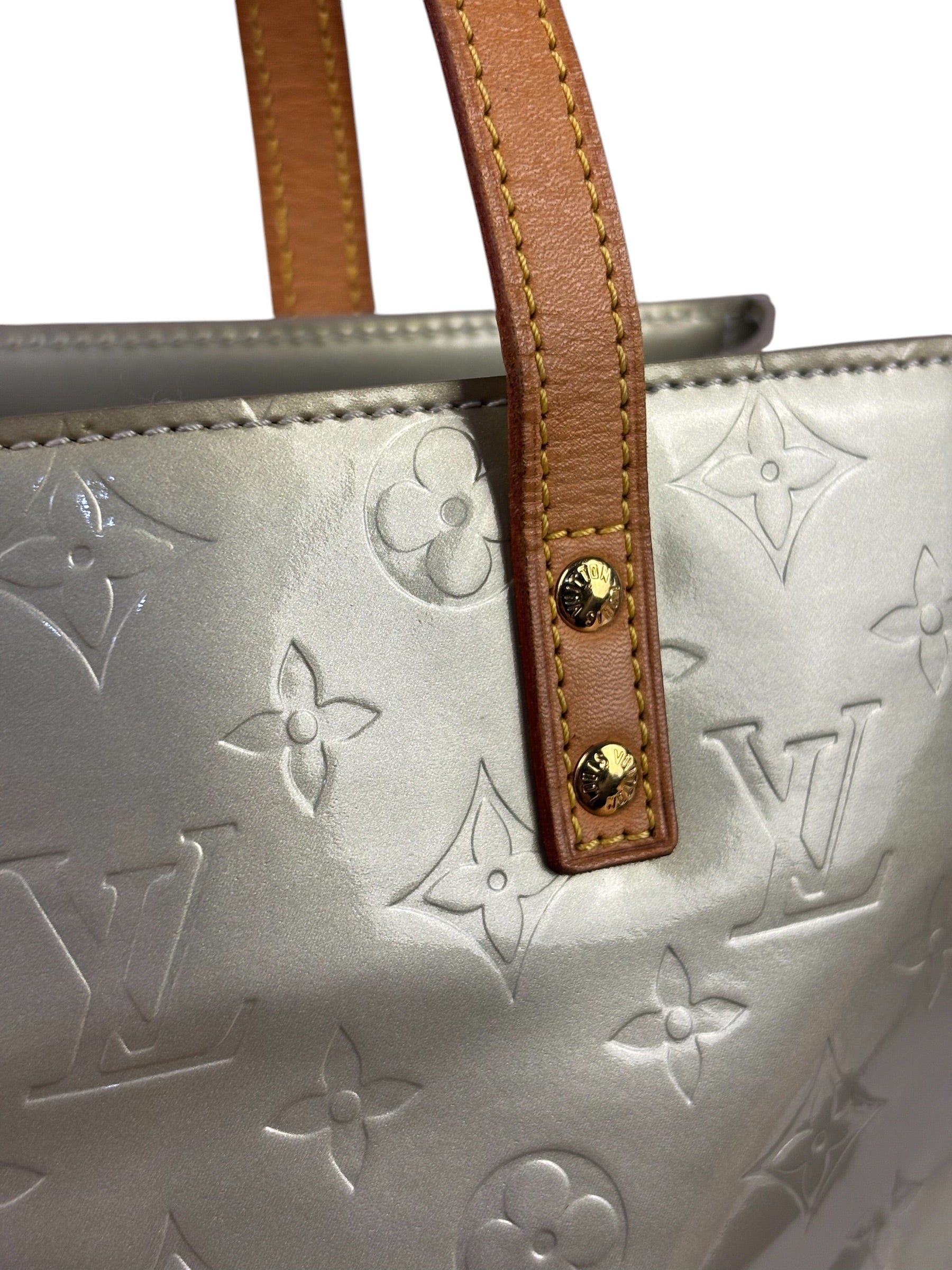 Louis Vuitton Sea Green Monogram Vernis Reade Tote Bag MM