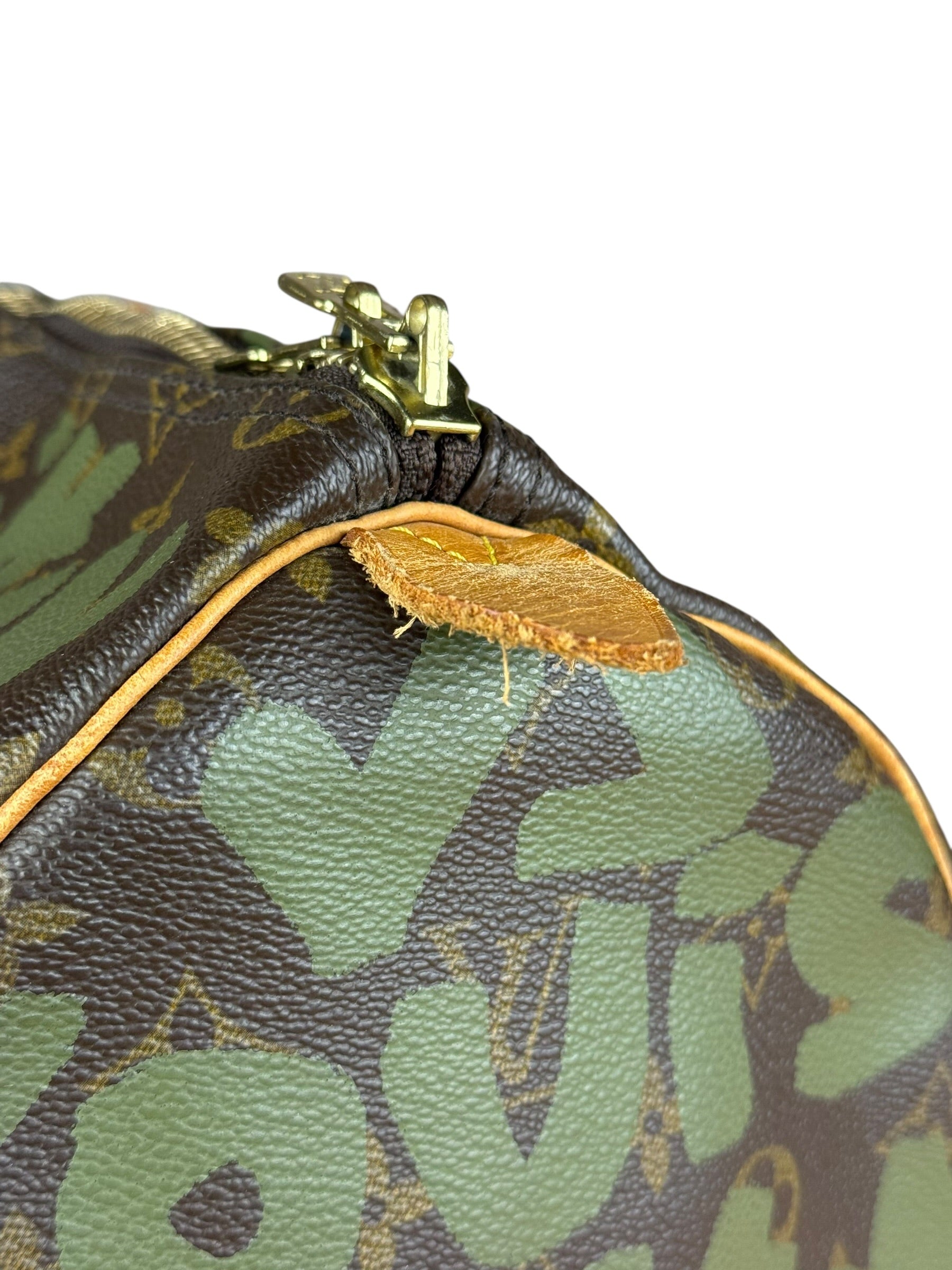 Louis Vuitton Stephen Sprouse Limited Edition Graffiti Keepall 50 Green