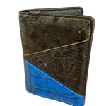 Louis Vuitton Ostrich Croc Pocket Organizer Wallet