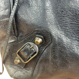 Balenciaga Vintage Black Leather Classic Sunday Tote Bag
