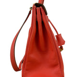 Hermes Coral-Red Epson Casaque Togo Kelly 32