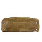 Balenciaga Rodeo Handbag Suede/Fleece Brown