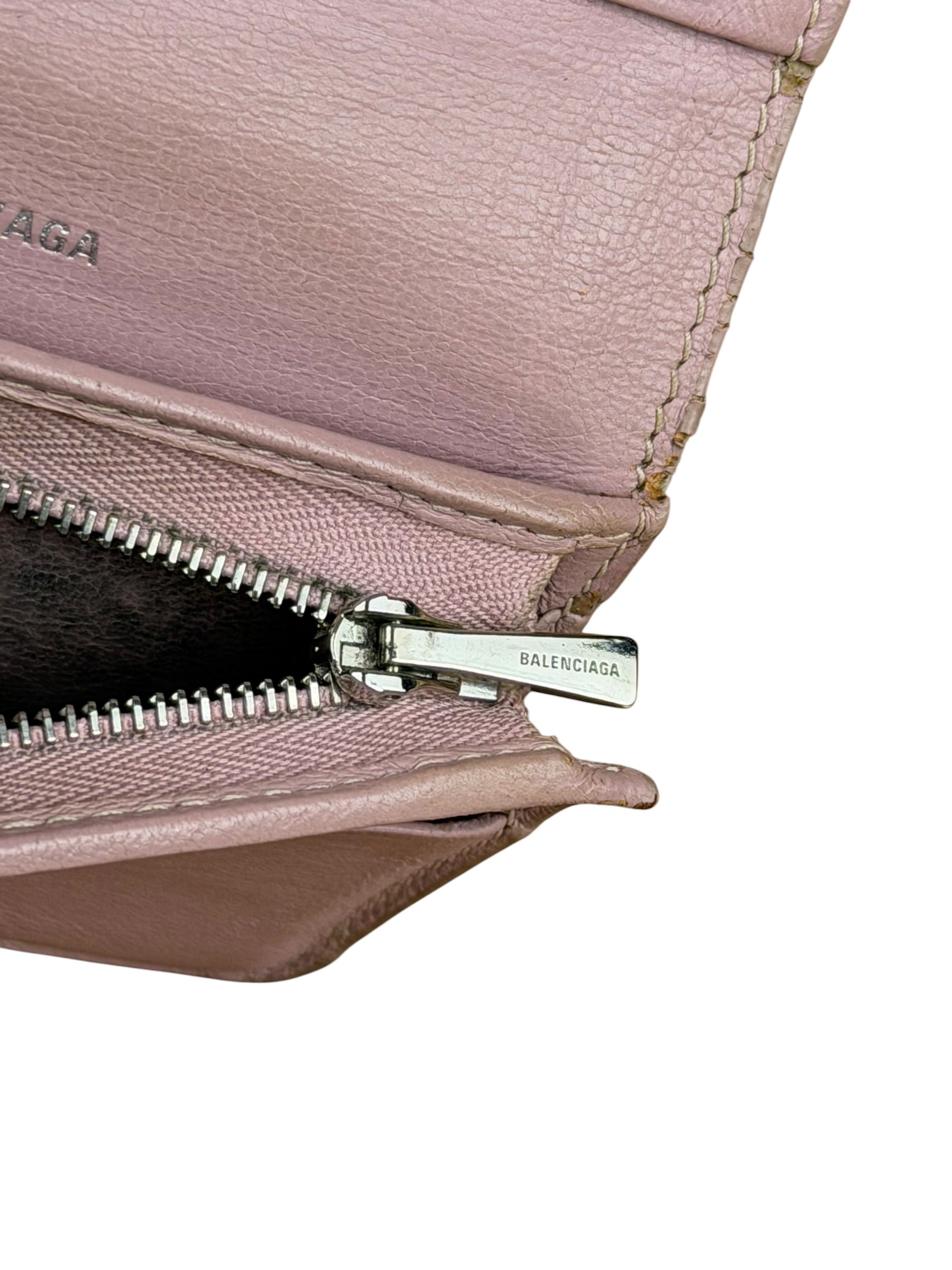 Balenciaga Power Pink Cash/Coin/Card Flap Holder