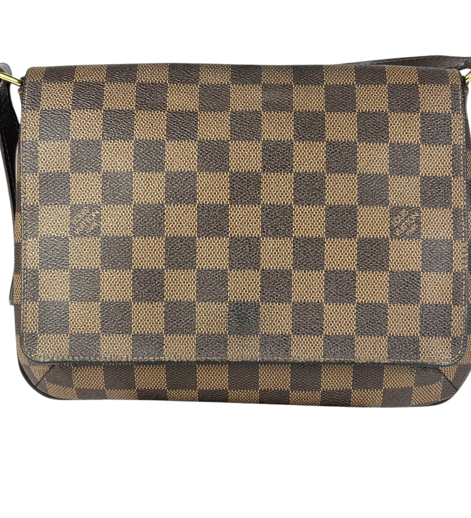 Louis Vuitton Damier Ebene Musette Tango Shoulder Bag
