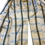 Burberry Vintage Khaki Plaid Lined Coat