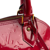 Louis Vuitton Red Vernis Alma BB Two-Way Bag