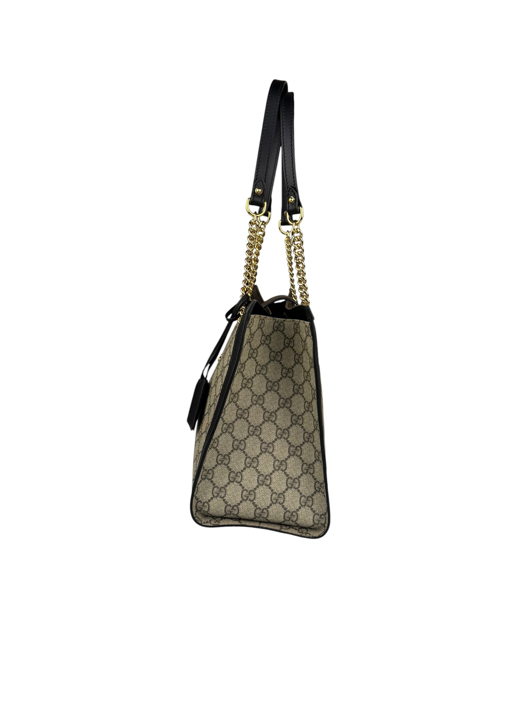 Gucci GG Supreme Padlock Medium Tote