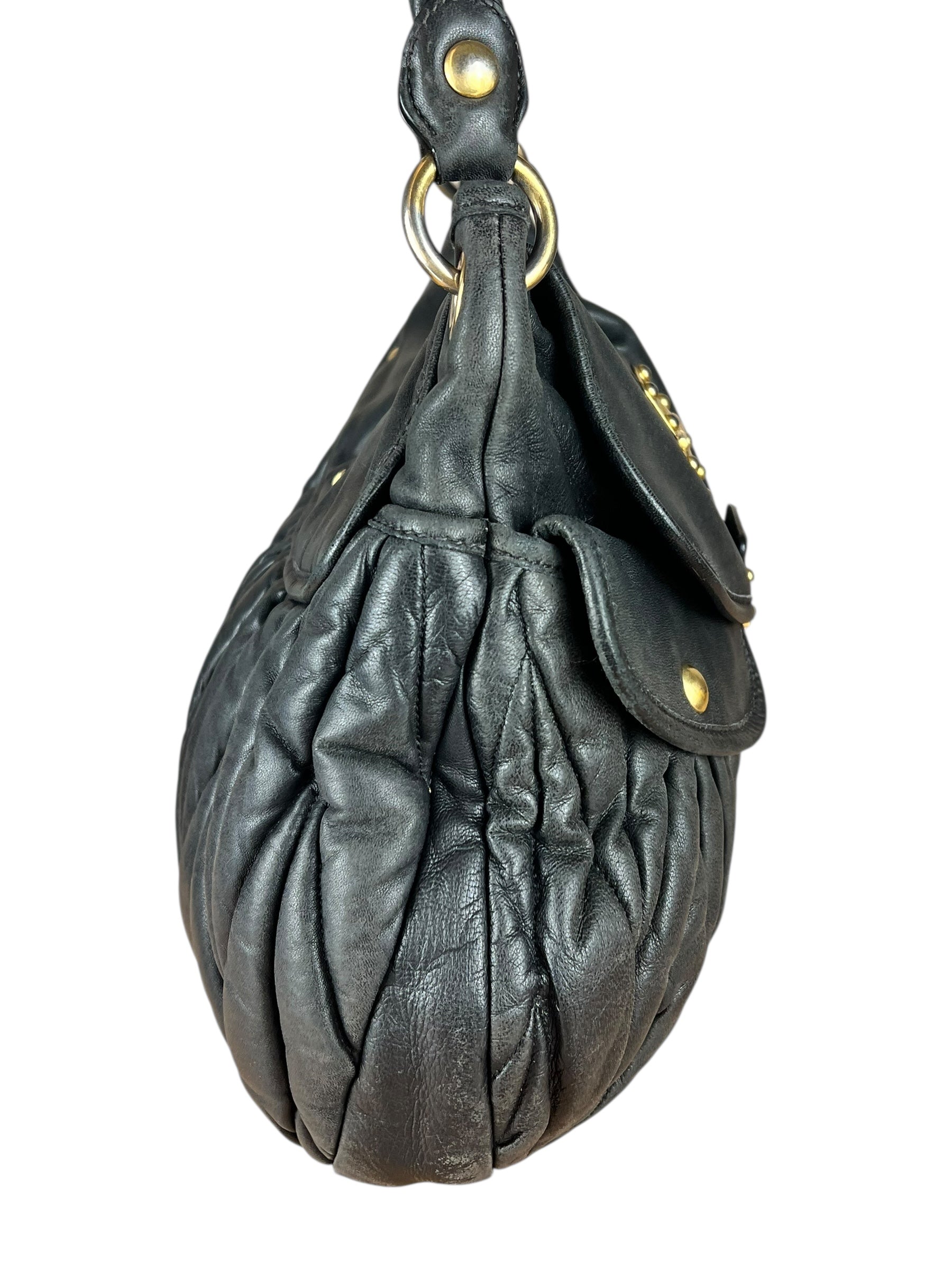 Miu Miu Vintage Calfskin Soho Shoulder Bag