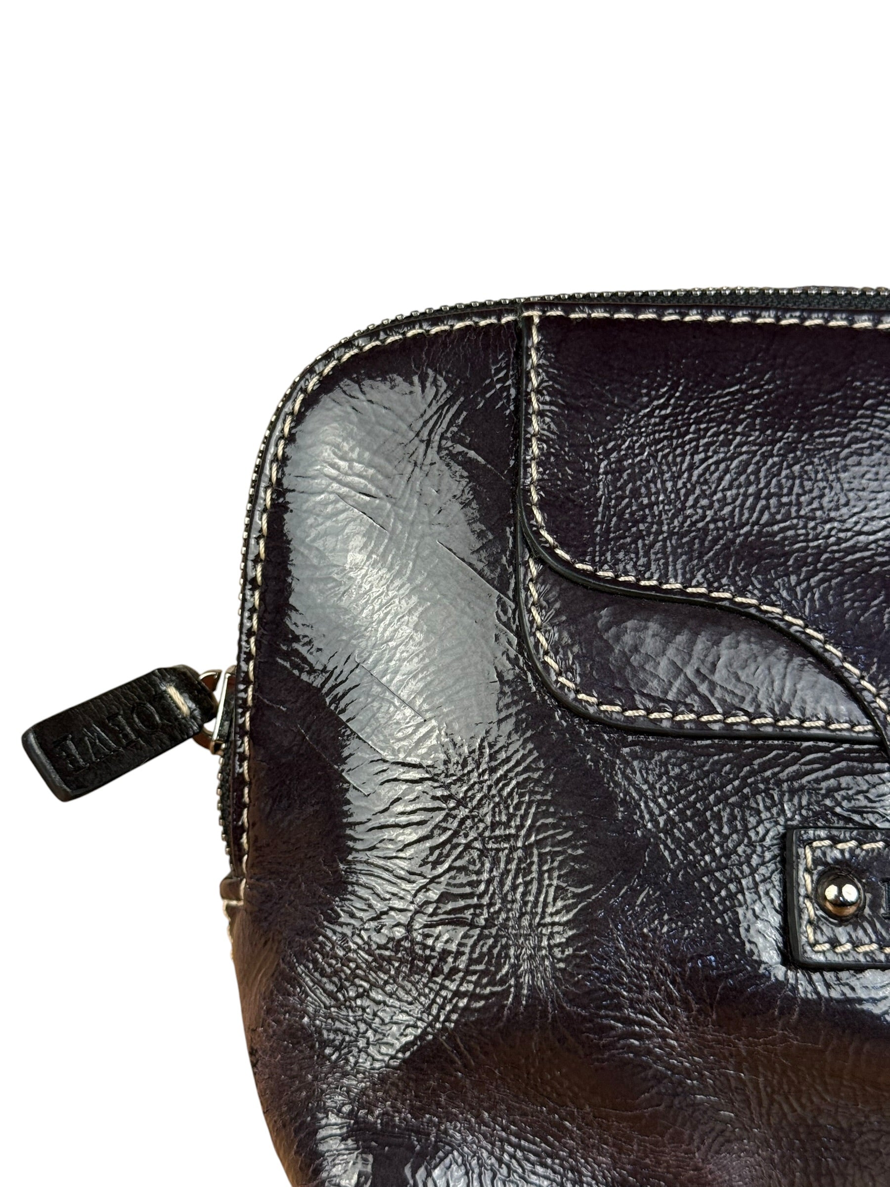 Loewe Patent Leather Cosmetic Pouch/Clutch