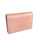 Prada Pink Saffiano Leather Compact Wallet