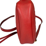 Gucci Red Leather Marmont Small Camera Bag