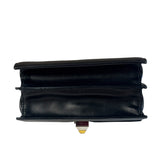 Fendi Black Leather Kan I Monster Eyes Shoulder Bag