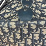 Christian Dior Vintage Navy Trotter Boston Bag