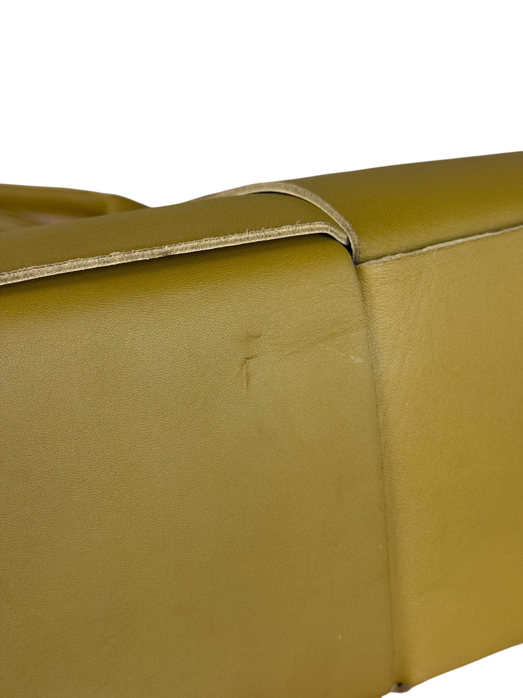 Bottega Veneta Muted Olive Intreccio Arco Woven Leather Tote
