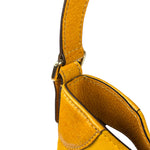 Gucci Mustard Yellow Suede/Leather Trim Hasler Horsebit Hobo Bag