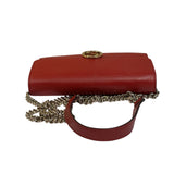 Gucci Red Leather GG Logo Wallet On Chain