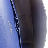 Chanel Perl Glossy Blue Quilted Patent Leather Double Flap Bag 2012
