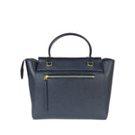 Celine Navy Grained Calfskin Belt Two-Way Bag