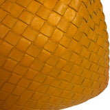 Bottega Veneta Orange Leather Intercciato Hobo Bag