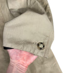 Prada Khaki Button Down Jacket Leather Lining