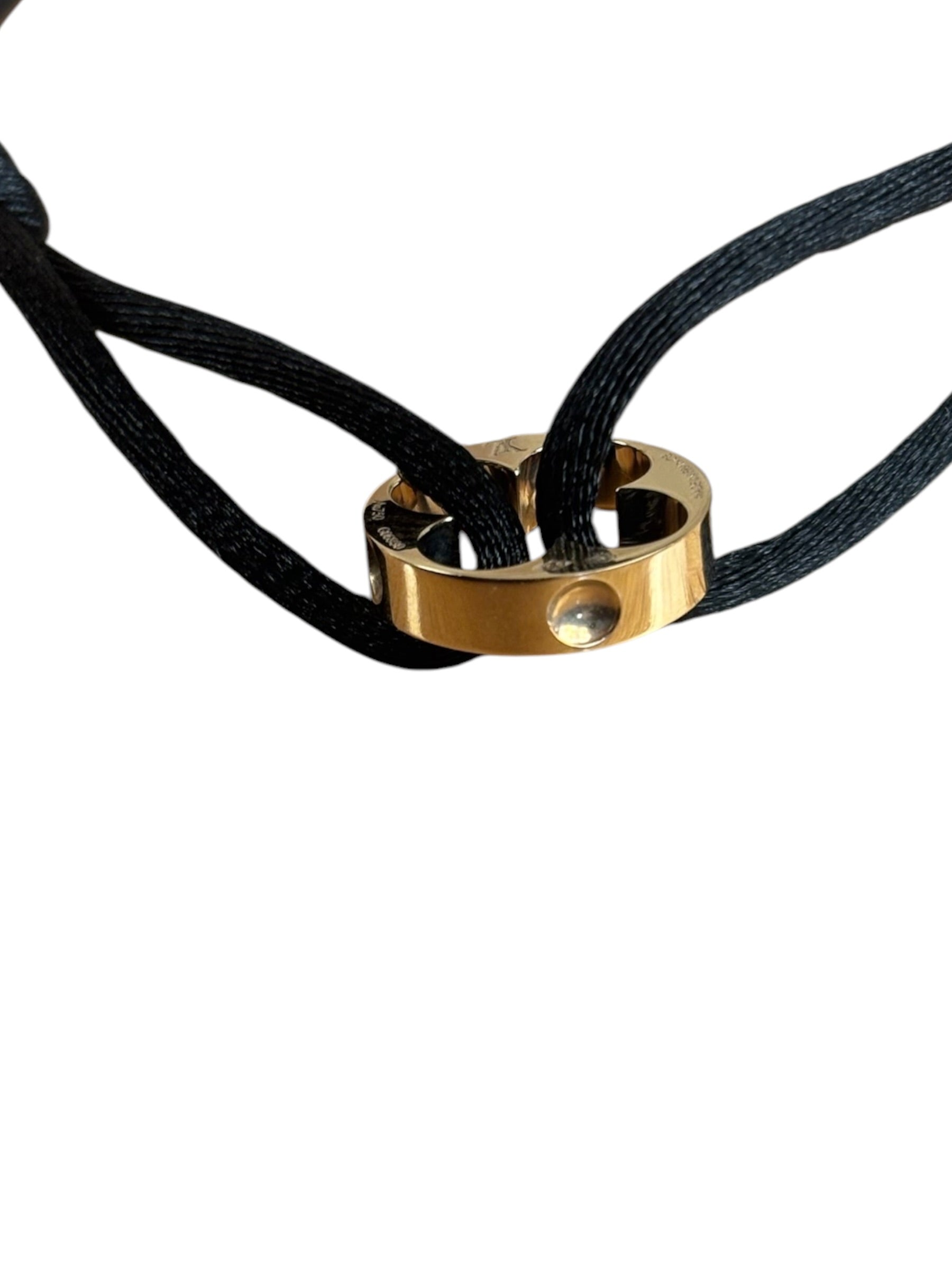 Louis Vuitton Black Empriente Cord Bracelet