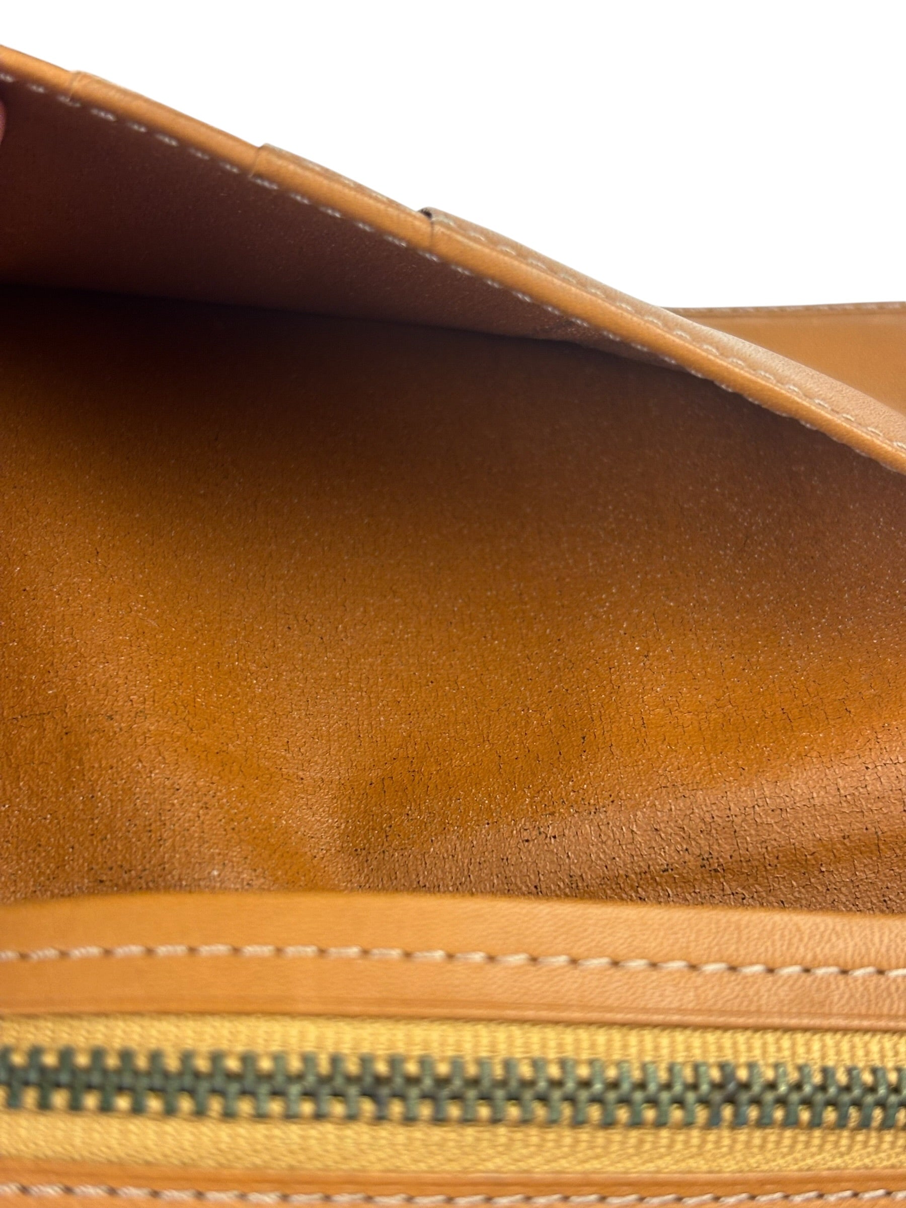 Kenzo Brown Leather Bi-Fold Long Wallet