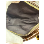 Loewe Metallic Bronze Leather Micro Amazona Mini Handbag