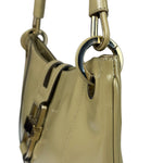 Gucci Vintage Beige Patent Leather Lady Lock Jackie Shoulder Bag