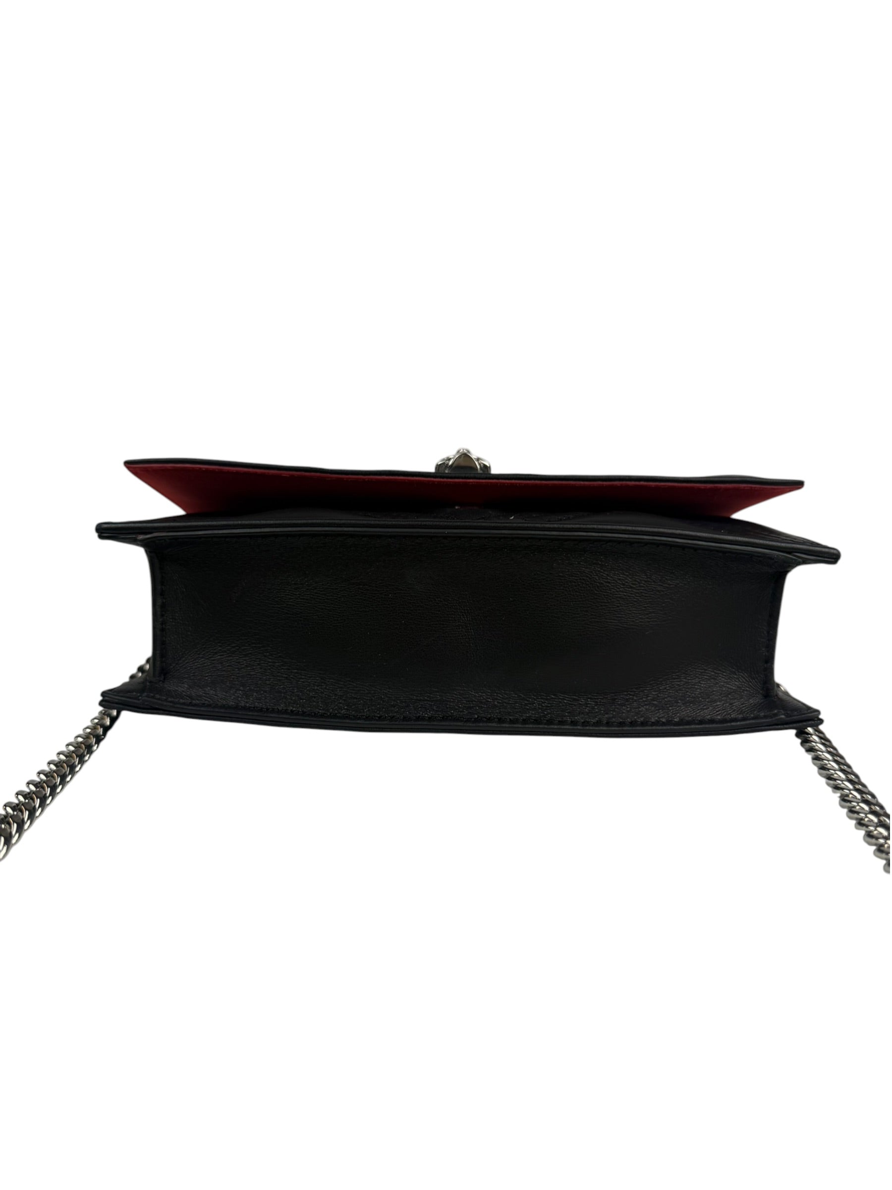 Alexander McQueen Black Leather Medium Skull Shoulder Bag