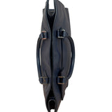 Prada Navy Blue Saffiano Leather Vertical Tote Bag