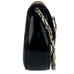 Gucci Black Leather Bamboo Night Small Clutch/Pochette