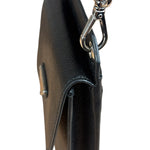 Prada Black Leather Saffiano Phone Holder
