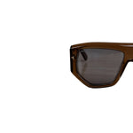 Bally 60mm Blue Lenses Geometric Sunglasses
