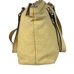Gucci Yellow Leather GG Abbey Shoulder Bag