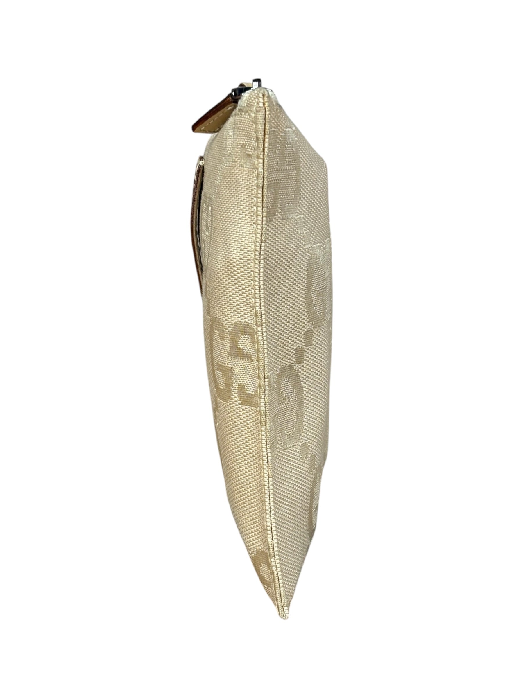 Gucci Beige Leather Belt w/ Pouch