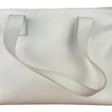 Burberry White Pebbled Leather Shoulder Bag