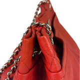 Chanel Red Quilted Leather Natural Beauty Chain Tote 2010