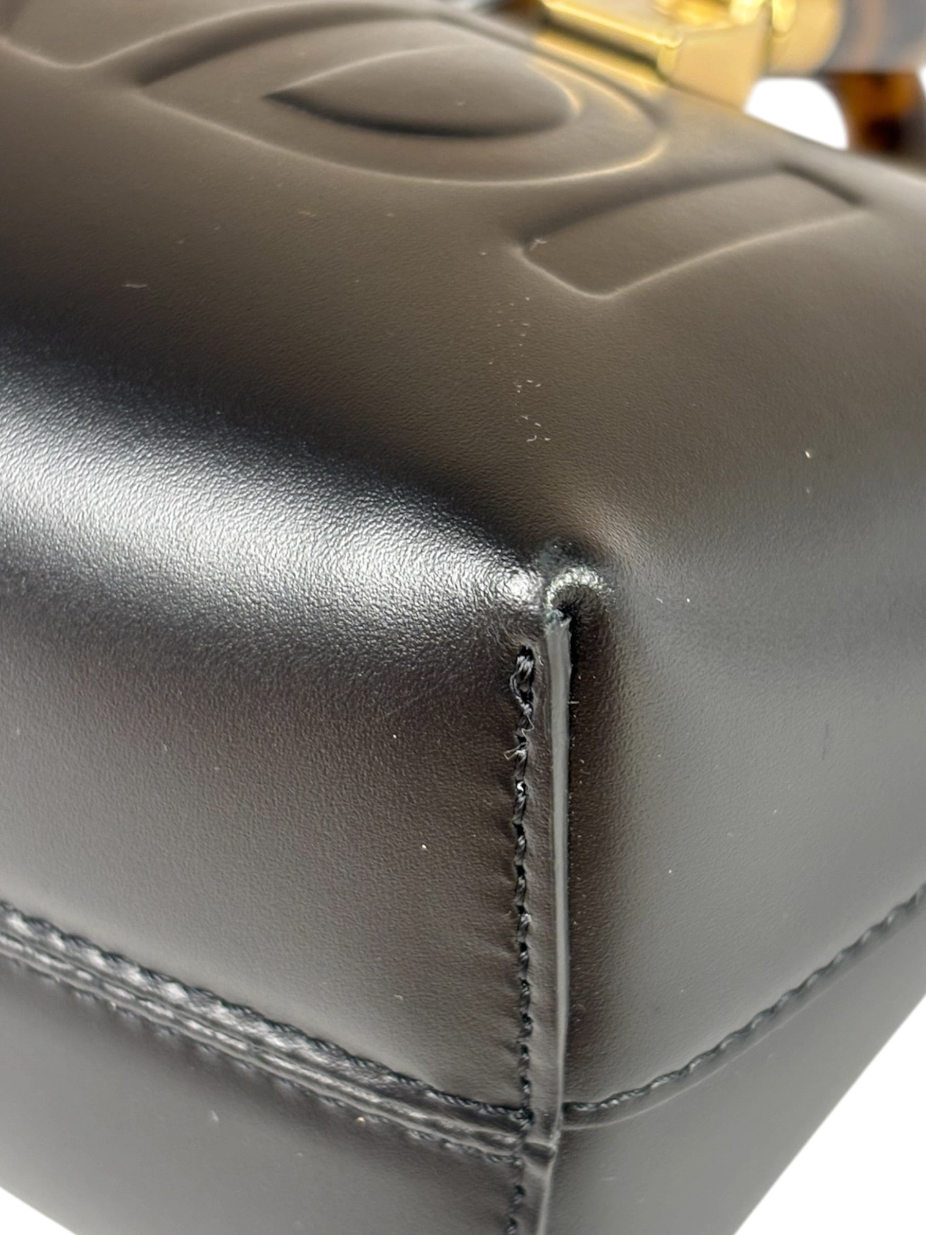 Fendi Black Leather Mini By The Way Boston Bag