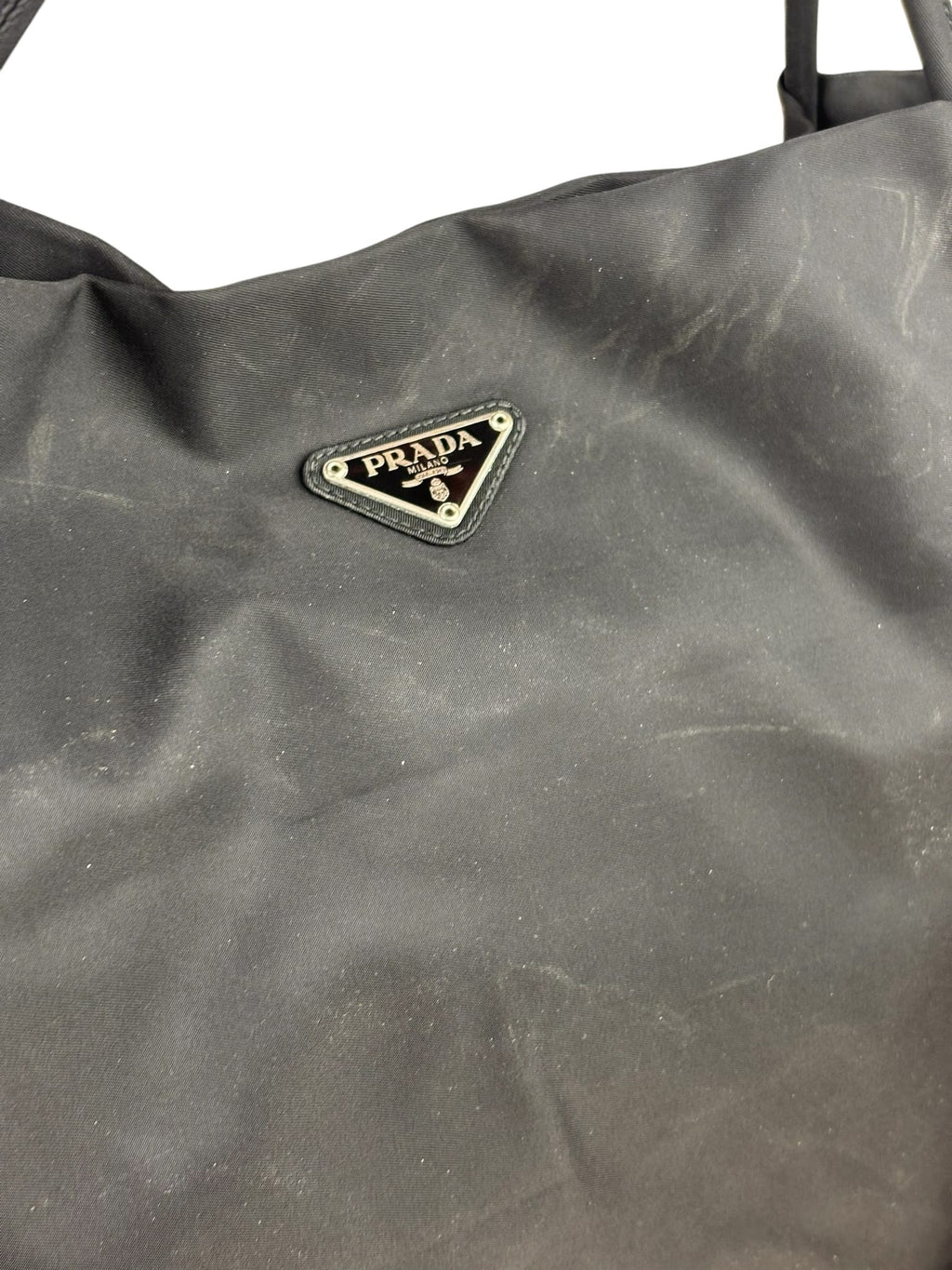Prada Black Tessuto Nylon Tote Bag
