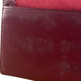 Burberry Blue Label Red Suede/ Leather Wallet