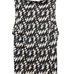 Fendi Black/White Geometric Patterned Sleeveless Tank Dress
