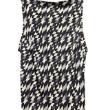 Fendi Black/White Geometric Patterned Sleeveless Tank Dress