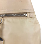 Prada Beige Nylon/Leather Shoulder Bag