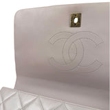 Chanel Light Lilac Calfskin Leather Quilted Flap Chain Bag