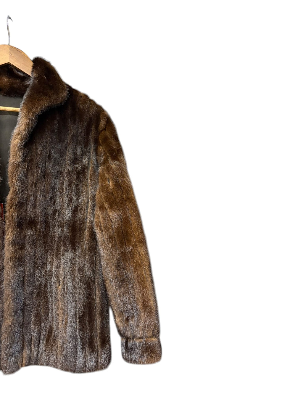 Vintage Dark Brown Mink Fur Coat
