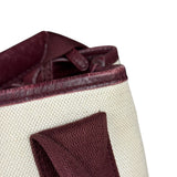 Balenciaga Canvas Maroon Cabas XS Tote Bag